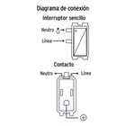 Placa armada 2 contactos e interruptor,plata, línea Italiana 4