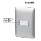 Placa armada con timbre, plata, línea Italiana, VOLTECK 2