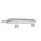 Campana extractora 80cm, empotrable, acero inoxidable, FOSET 3