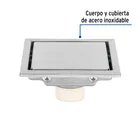 Resumidero reversible de 4', anti olores, acero inox, AQUA 2