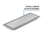 Resumidero rectangular 30x11cm reversible, inox, FOSET AQUA 2