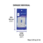 Placa de Acero Inox. para interruptor vertical, Standard 4