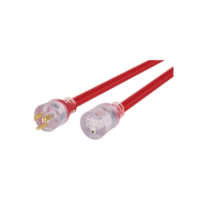 Extensión reforzada aterrizada 10 m 3x12 AWG, VOLTECK