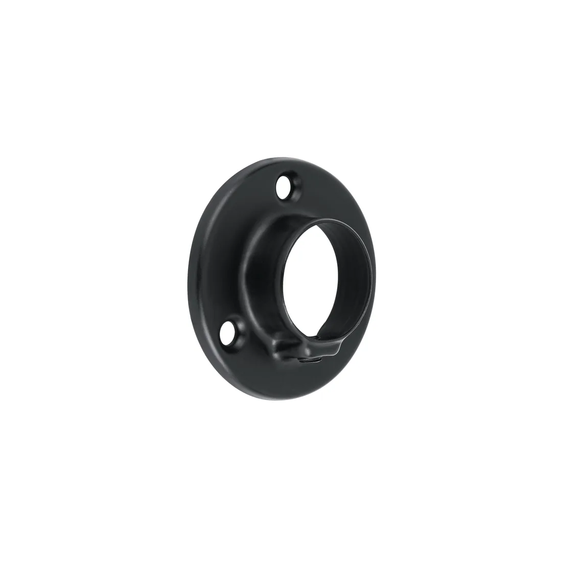 Brida para tubo redondo de clóset, negro mate, HERMEX