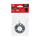 Brida para tubo redondo de clóset, negro mate, HERMEX 5