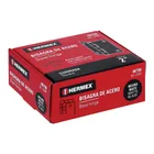 Bisagra cuadrada 2', acero negro mate, cabeza plana, HERMEX 4