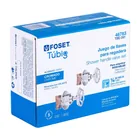 Juego llaves empotrar roscables, volante cromo, TÚBIG 4