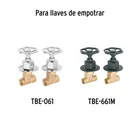 Juego de 2 manerales para regadera, volante, cromo, TÚBIG 4