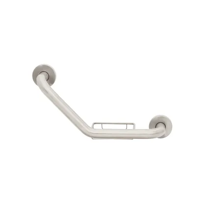 Barra angular con jabonera, acero inoxidable, 42cm, FOSET