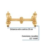 Mezcladora empotrar, 1/4 vuelta, sin manerales, FOSET 3