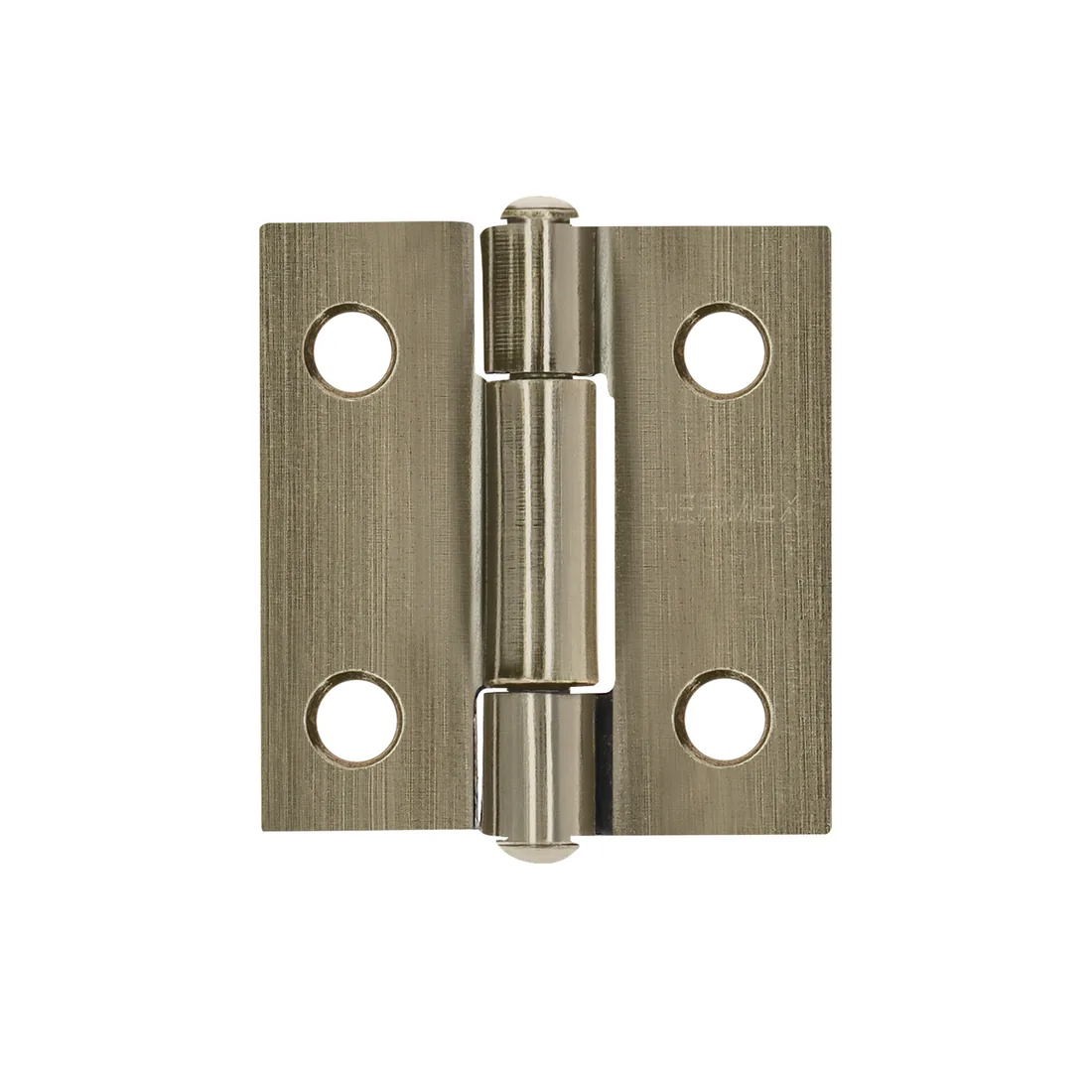 Bisagra rectangular 1 x 7/8', latón antiguo, HERMEX