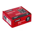 Bisagra cuadrada 3', acero negro mate, cabeza redonda HERMEX 4