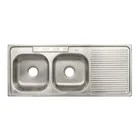 Tarja de empotrar 120x50cm doble tina izquierda, FOSET BASIC 1