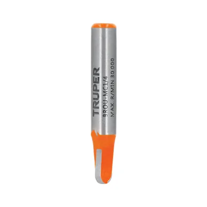 Broca para router, media caña, 1/4', TRUPER