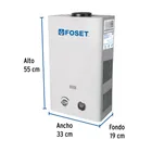 Calentador instantáneo, 11L, 2 servicios, gas natural, FOSET 3