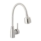 Monomando para fregadero con cuello flexible, satín, TÚBIG 1