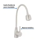 Monomando para fregadero con cuello flexible, satín, TÚBIG 2