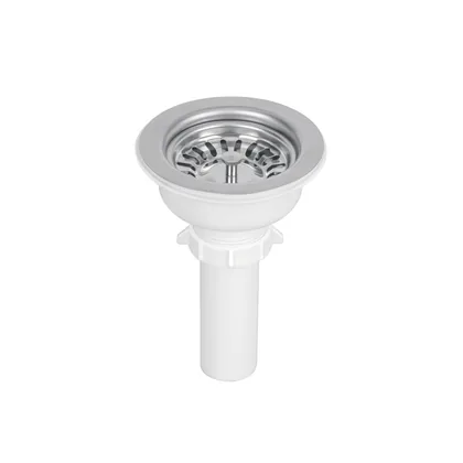 Contracanasta 3-1/2' inox, instala-fácil, tubo plást, FOSET