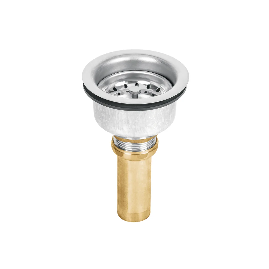 Contracanasta 3-1/2' inox, instala-fácil, tubo latón, FOSET