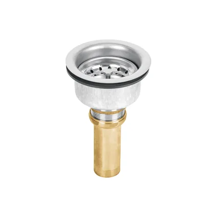 Contracanasta 3-1/2' inox, instala-fácil, tubo latón, FOSET