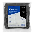 Bolsa con 1000 cinchos plásticos 18 lb, 200 x 2.5 mm, negro 3