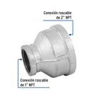 Reducción campana acero galvanizado 2' x 1', FOSET 2