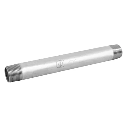 Niple de acero galvanizado 3/4' x 8', FOSET
