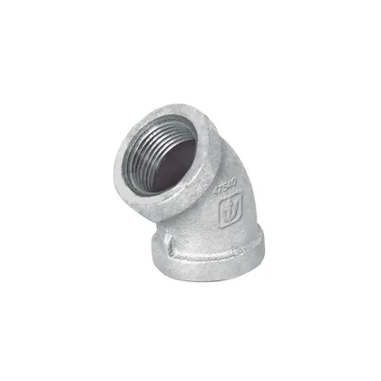 Codo 45° acero galvanizado de 3/4', FOSET