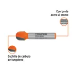 Broca para router, media caña, 3/8', TRUPER 2