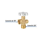 Válvula para cilindros de gas LP hasta 45 kg, FOSET 3