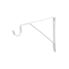 Ménsula reforzada blanca 11 x 12', con gancho, FIERO 1