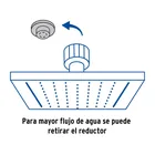 Regadera cuadrada 6', acero inox, sin brazo, satín, TÚBIG 4