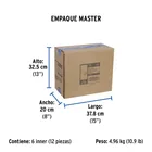 Regadera cuadrada 4', acero inox, con brazo, negro, TÚBIG 8