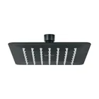 Regadera cuadrada 6', acero inox, sin brazo, negro, TÚBIG 1