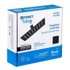 Regadera cuadrada 8', acero inox, sin brazo, negro, TÚBIG 6