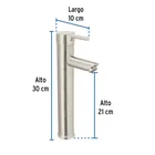 Monomando alto satín para lavabo, FOSET TÚBIG 3
