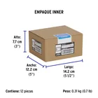 Interruptor para timbre negro de 1.5 módulos, línea Lisboa 6