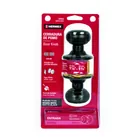 Cerradura pomo, negro, oval, entrada, HERMEX 7