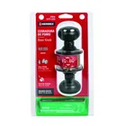 Cerradura pomo, negro, oval, baño, HERMEX 6