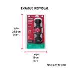 Cerradura pomo, negro, oval, baño, HERMEX 7