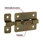 Pasador de barra plana 2', latón antiguo, HERMEX 2