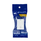 Interruptor para timbre blanco de 1.5 módulos, línea Lisboa 4