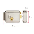 Cerradura electromecánica con botón, derecha, HERMEX 3