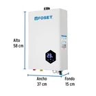 Calentador instantáneo modulante, 14L, 2 serv, gas LP, FOSET 2
