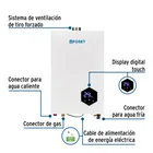 Calentador instantáneo modulante, 14L, 2 serv, gas LP, FOSET 3
