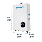 Calentador instantáneo modulante, 16L, 3 serv, gas LP, FOSET 2