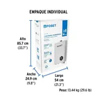 Calentador instantáneo modulante, 16L, 3 serv, gas LP, FOSET 6