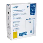 Calentador instantáneo modulante, 24L, 4 serv, gas LP, FOSET 5