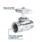 Llave angular recta 1/2',multivuelta, roscable, FOSET 2