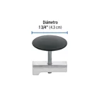 Cubretaladro de acero inoxidable 1-3/4' negro, FOSET 3
